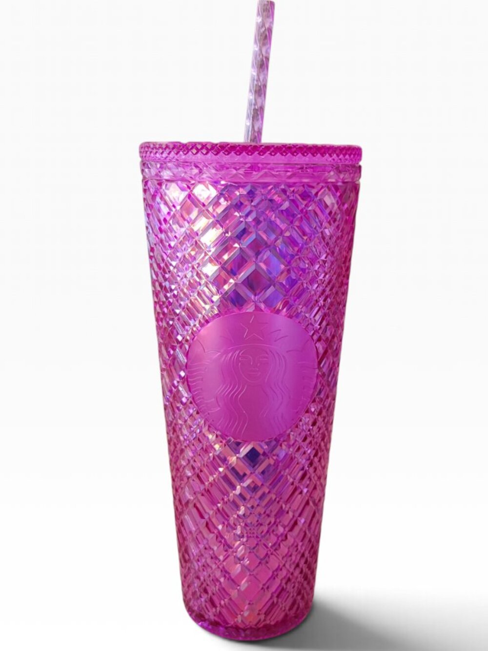 Starbucks 2023 Valentine's Day Pink Taffy Jeweled Tumbler (24oz)